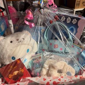 Cute Gift Basket with Plush Toys and Accessories
